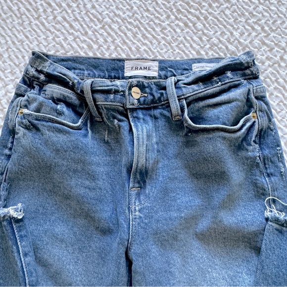 FRAME Le High Skinny Crop Jeans, Clarin, Rips Size 27 - Picture 9 of 16